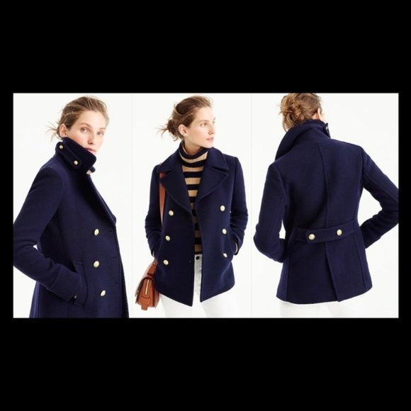 J. Crew Majesty Navy Peacoat 00 - Picture 8 of 9
